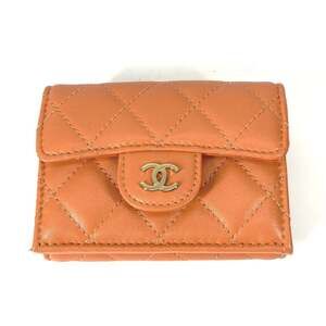 CHANEL Authentic Orange Wallet